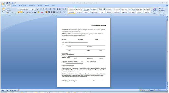 Preview of document progression