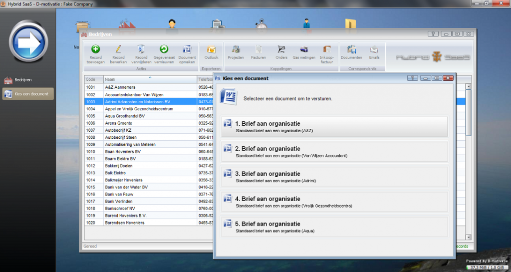 Preview of various business type documents