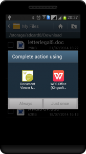 View word document in android