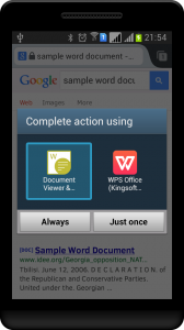 open word document in android