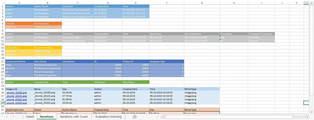 JIRA Xporter output in Excel with customization