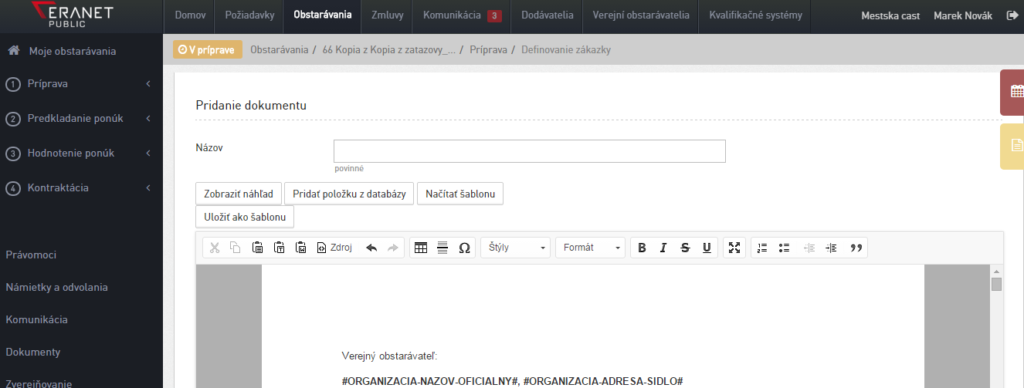 Online text editor inside view
