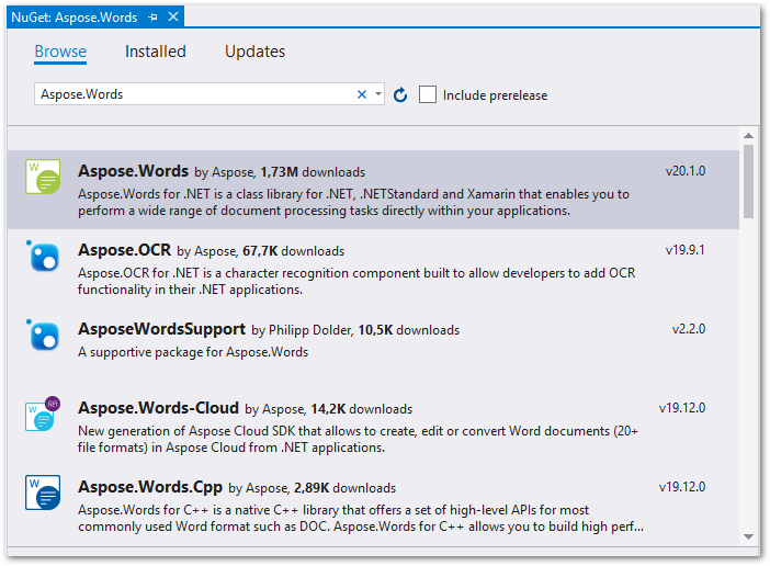 C# .NET Word Automation Library