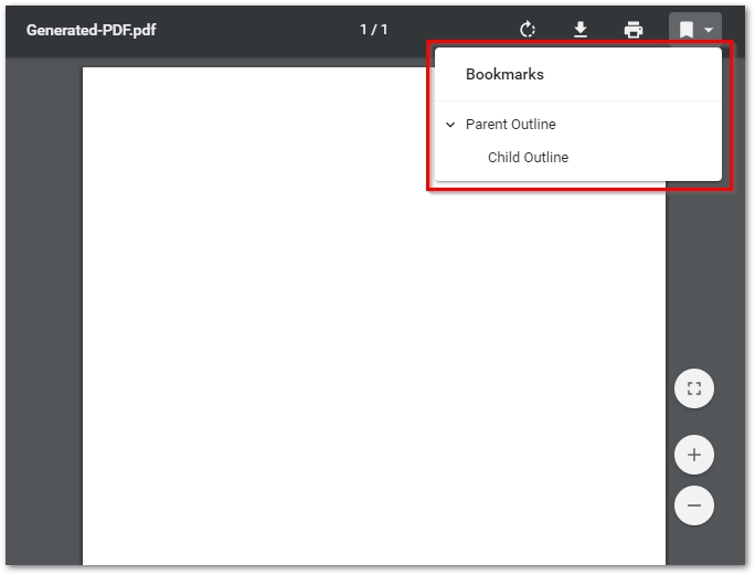 create bookmark in PDF using C#