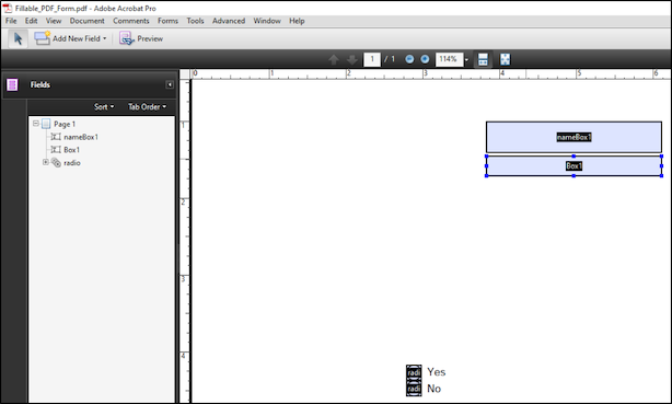 PDF form