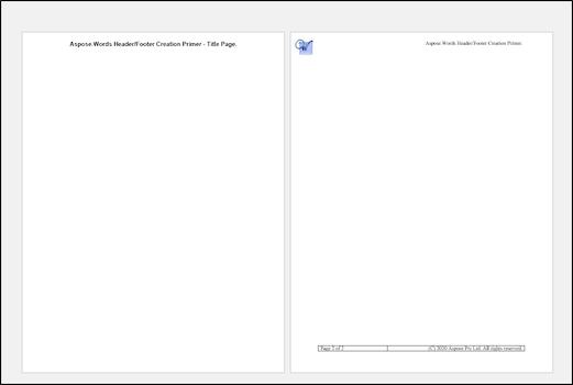 Add or Remove Header Footer