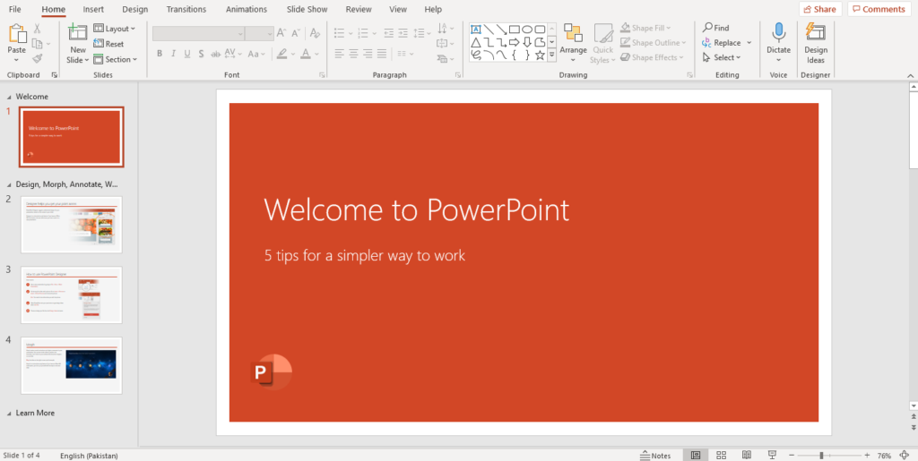 Destination PowerPoint presentation image