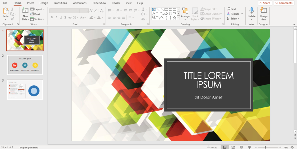 Merged PowerPoint presentation with the first slide added
