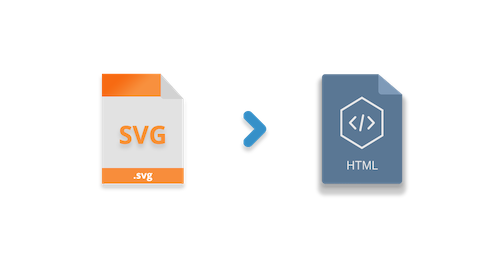 convert SVG to HTML