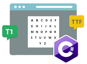Detect Latin Symbols Support in TrueType or Type1 Fonts using C#