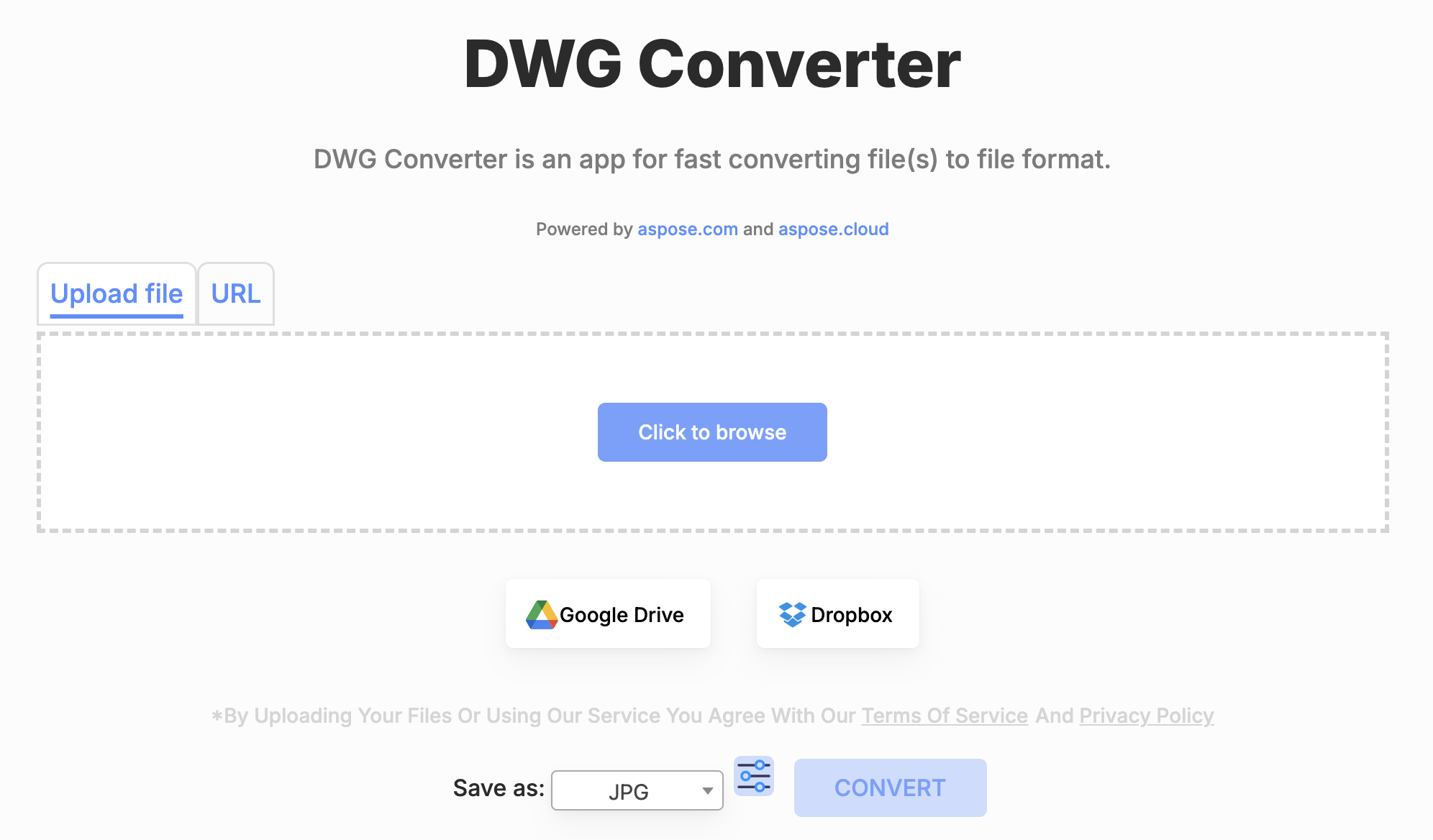محول DWG إلى JPG