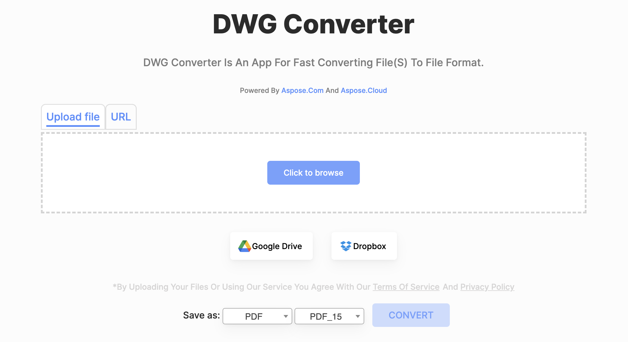 محول DWG إلى PDF عبر الإنترنت