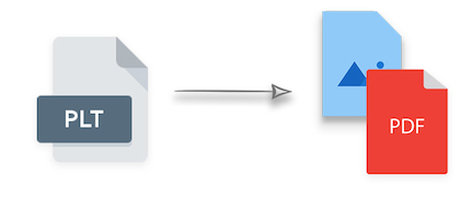 تحويل PLT إلى PDF JPG PNG