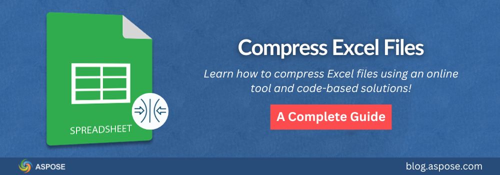 ضغط ملفات Excel عبر الإنترنت ومع التعليمات البرمجية