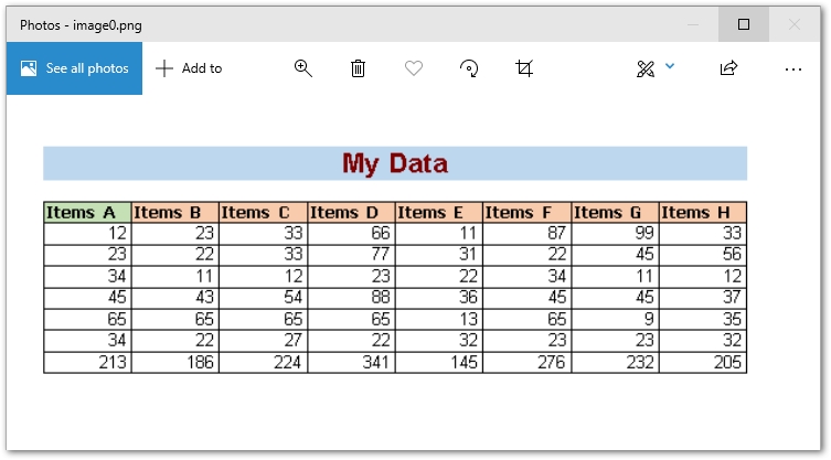 XLSX إلى PNG java