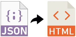 JSON إلى HTML Java