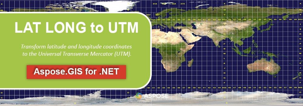 تحويل LAT LONG إلى UTM في C#