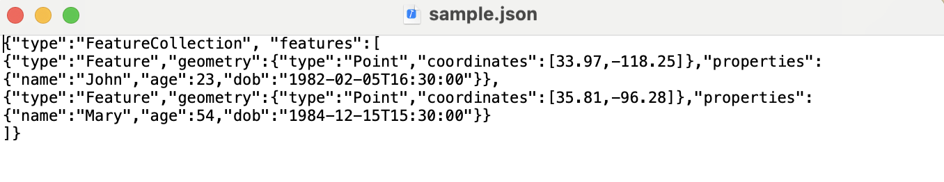 محول Shapefile إلى JSON