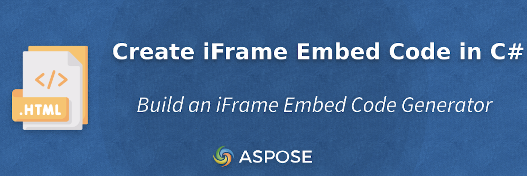 إنشاء كود تضمين iFrame في C#