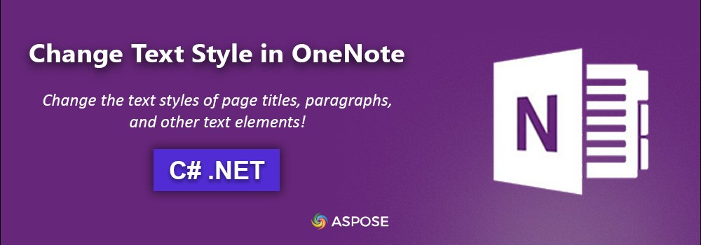 تغيير نمط النص في OneNote باستخدام C# | تغيير نمط الخط