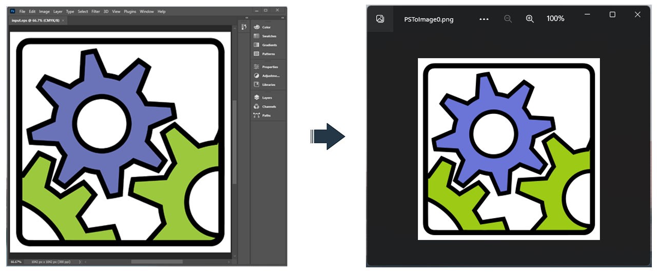 تحويل EPS إلى PNG صورة باستخدام جافا
