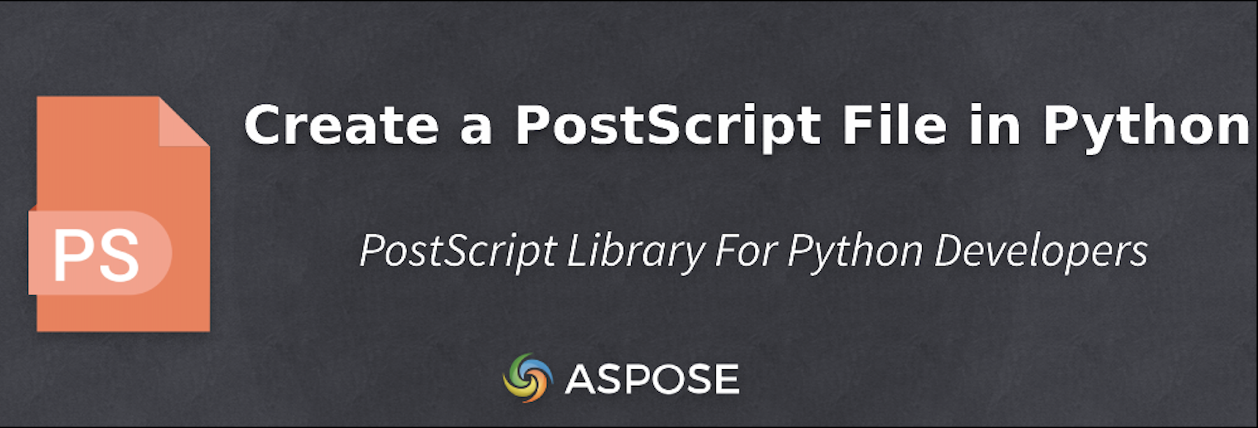 مكتبة PostScript لإنشاء ملف PostScript
