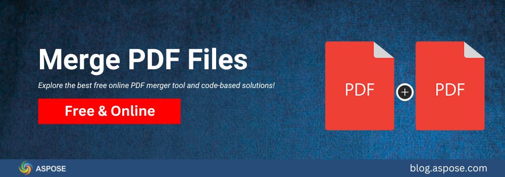 دمج مستندات PDF عبر الإنترنت ومع الكود
