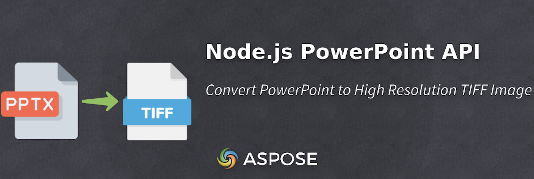 تحويل شريحة PowerPoint إلى صورة في Node.js - PPT إلى TIFF