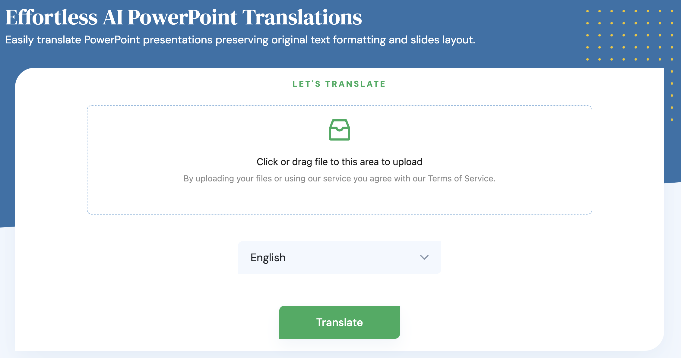 مترجم PowerPoint الذكاء الاصطناعي
