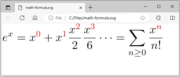 تقديم صيغة LaTeX إلى SVG باستخدام Java
