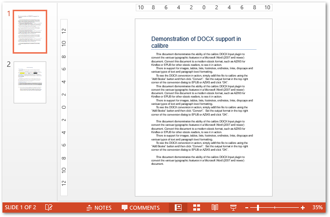 Python Word DOC لتحويل PPT