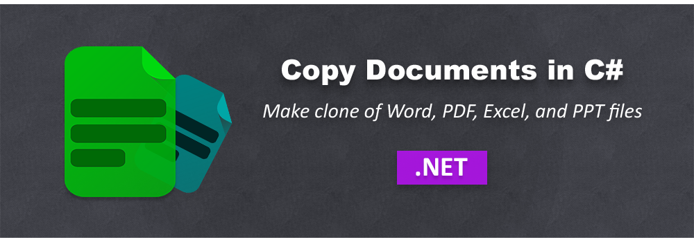 نسخ المستندات في C#