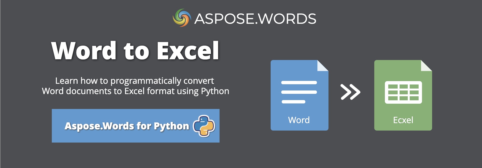 تحويل Word إلى Excel في Python | تحويل DOCX إلى XLSX في Python