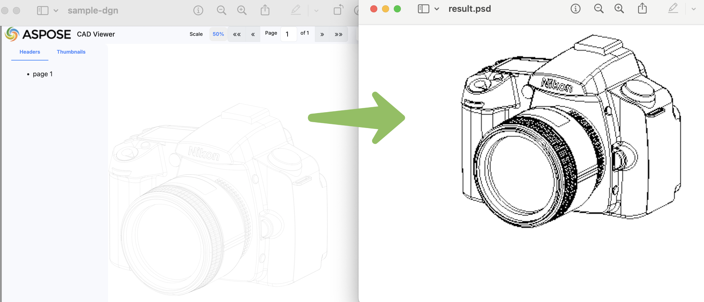 Convert Drawing to Photoshop in Python 