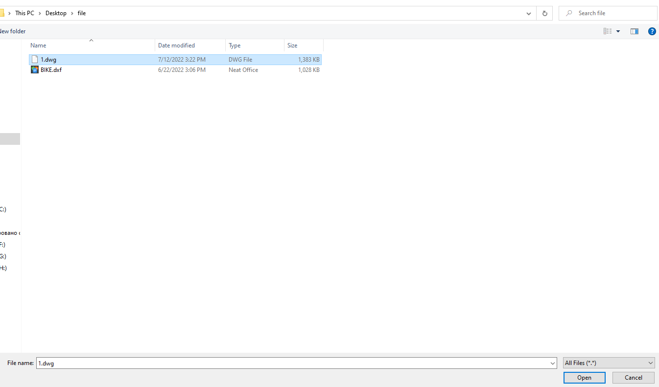 Select file