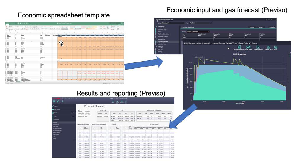 Previso Spreadsheet Integration and Economic Workflow