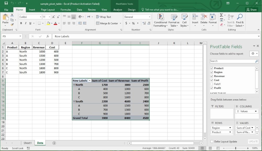 Vypočítané pole v kontingenční tabulce Excel