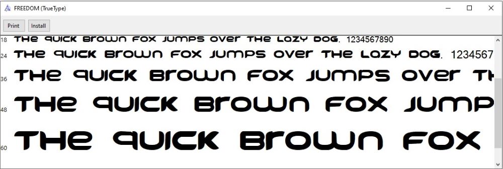 Freedom Font jako první zdrojové písmo