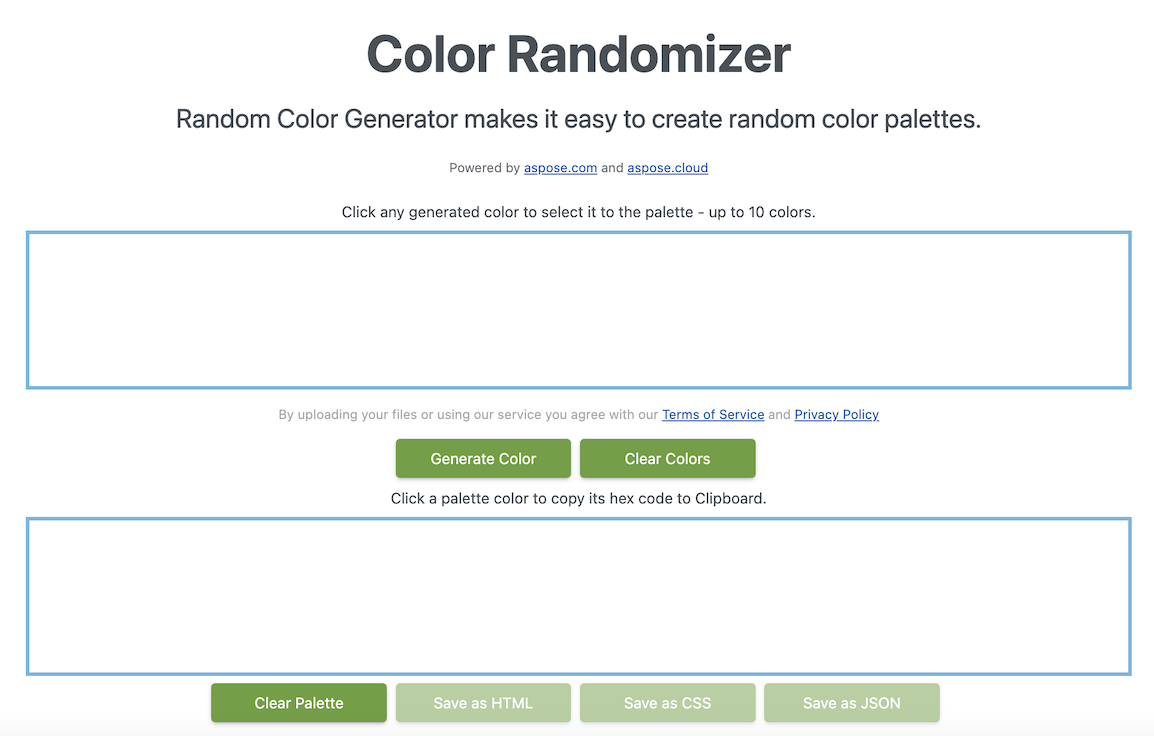 Free Random Color Generator