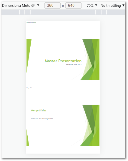 Převod PowerPoint PPTX na responzivní HTML