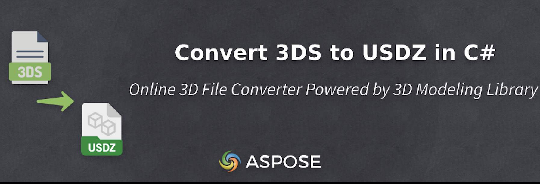 Konvertiere 3DS zu USDZ in C# mit der 3D-Modellierungsbibliothek