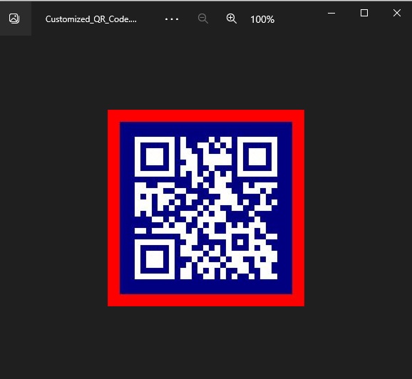 Passen Sie die Text zu QR-Code-Generierung in Python an