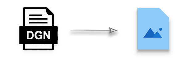 DGN zu Bild PNG JPG TIFF