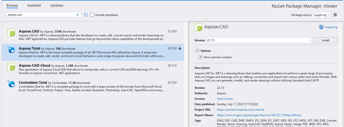 NuGet Manager