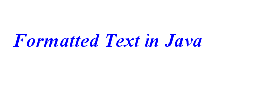 How to Format Text in Java