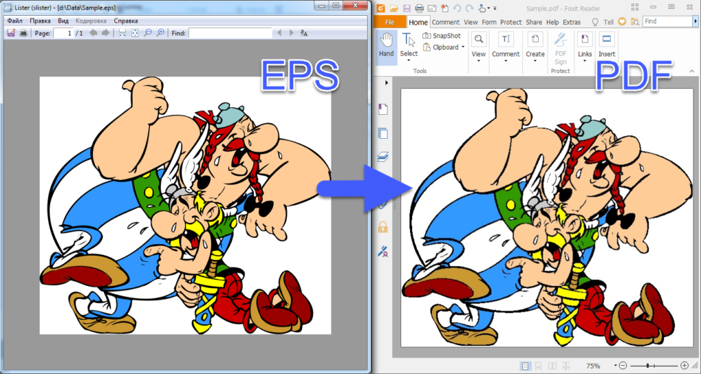 EPS zu PDF