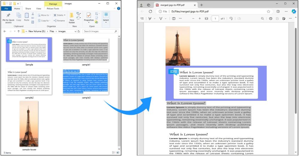 Mehrere JPG-Bilder zu einem PDF in C# zusammenführen