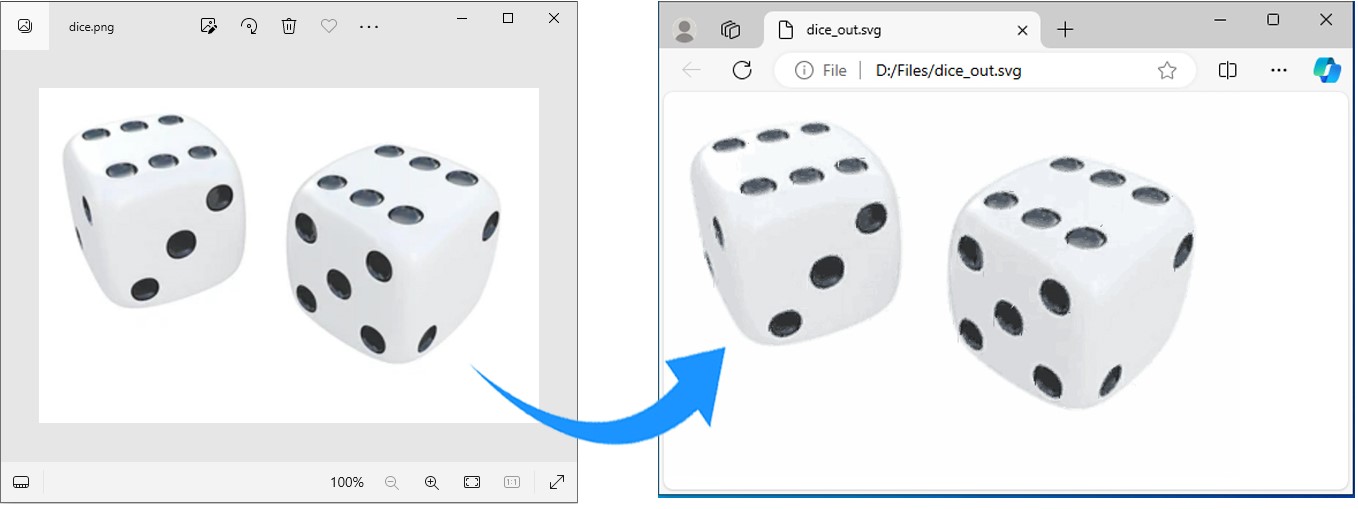 Convert PNG to Vector in Python