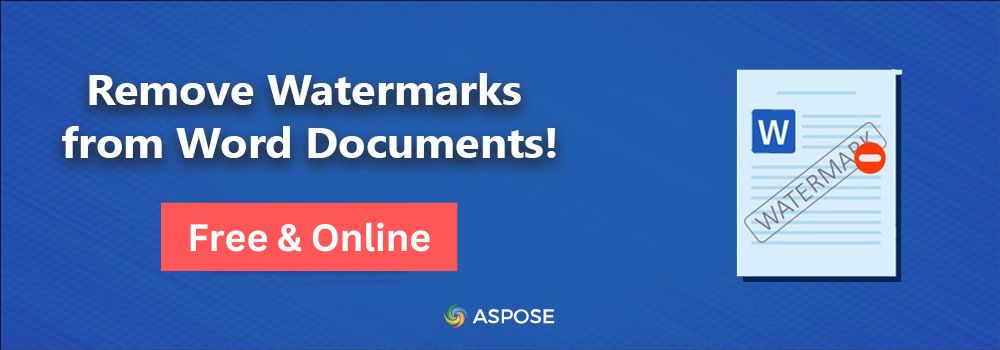 Entfernen Sie das Wasserzeichen aus Word Dokumenten online kostenlos