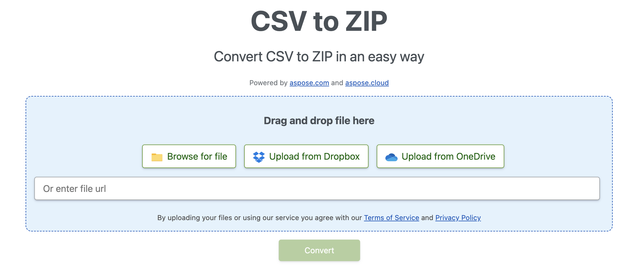 ZIP-Datei online erstellen
